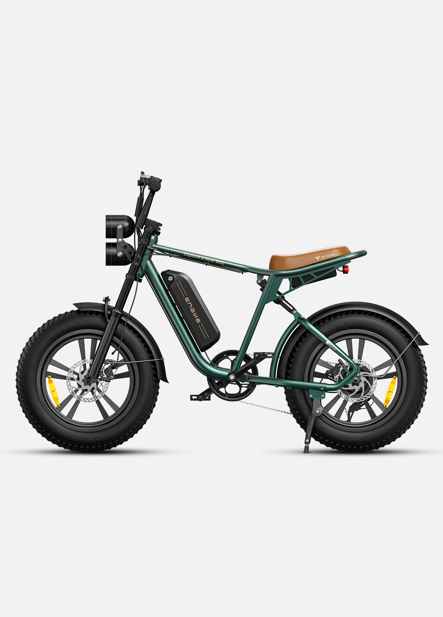 ENGWE M20 Electric Bike for Adults-750W 4.0 * 20" Fat Tire Offroad Cruiser E Motorcycle28MPH 94Miles Long Range for48V13Ah(26Ah-Dual Battery Option), FullSuspension