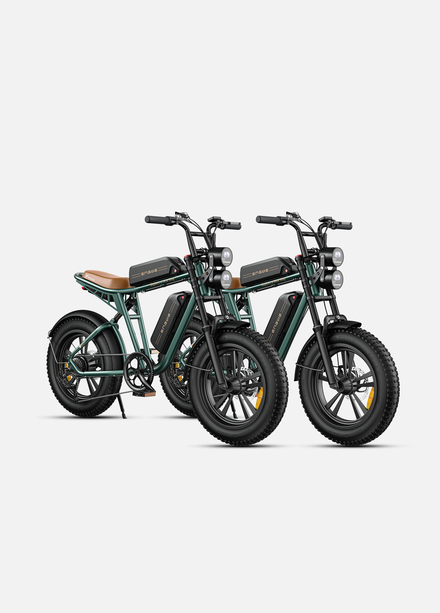 ENGWE M20 Electric Bike for Adults-750W 4.0 * 20" Fat Tire Offroad Cruiser E Motorcycle28MPH 94Miles Long Range for48V13Ah(26Ah-Dual Battery Option), FullSuspension