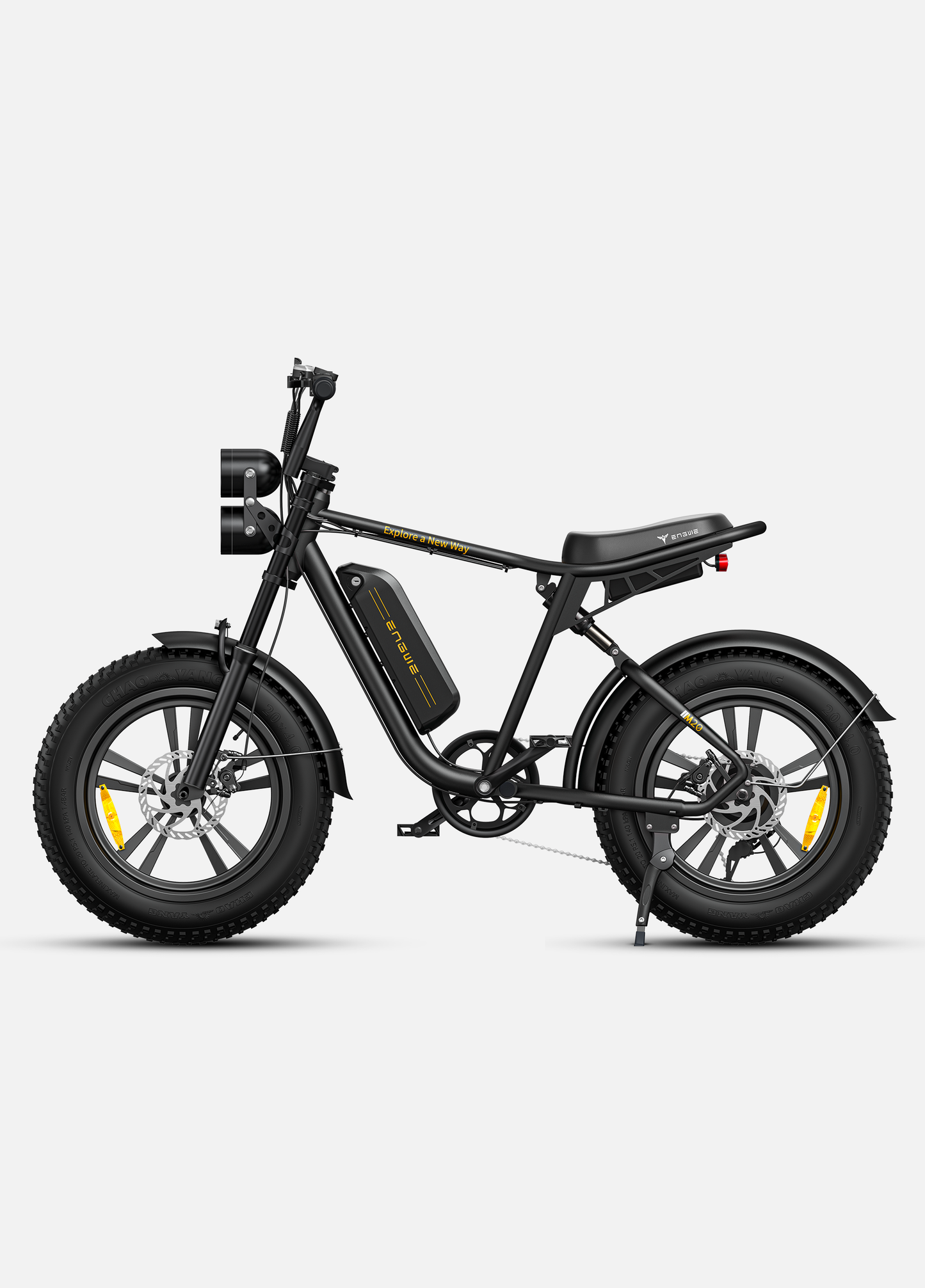 ENGWE M20 Electric Bike for Adults-750W 4.0 * 20" Fat Tire Offroad Cruiser E Motorcycle28MPH 94Miles Long Range for48V13Ah(26Ah-Dual Battery Option), FullSuspension